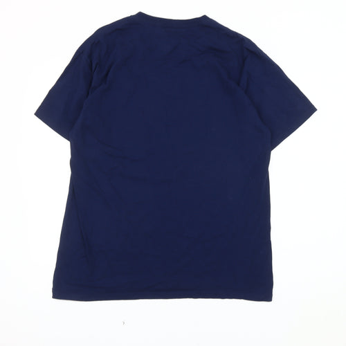Majestic Blue Men's L Sports Graphic T-Shirt