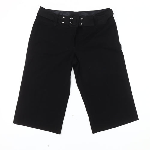 Next Women's Black Culotte Petite Shorts Size 10