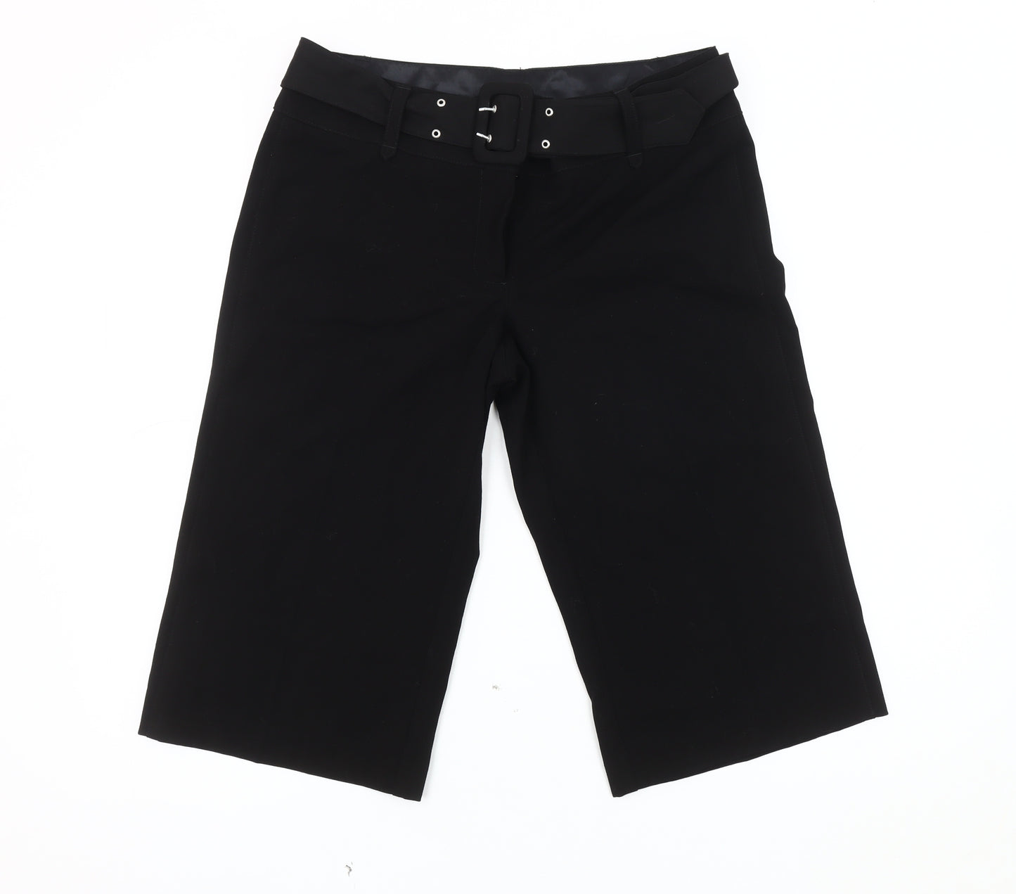 Next Women's Black Culotte Petite Shorts Size 10