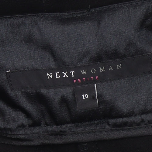 Next Women's Black Culotte Petite Shorts Size 10