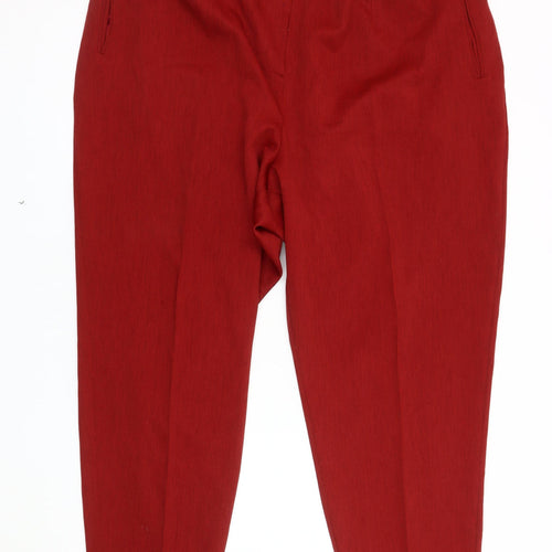 Essence Women's Red Trousers Size 30