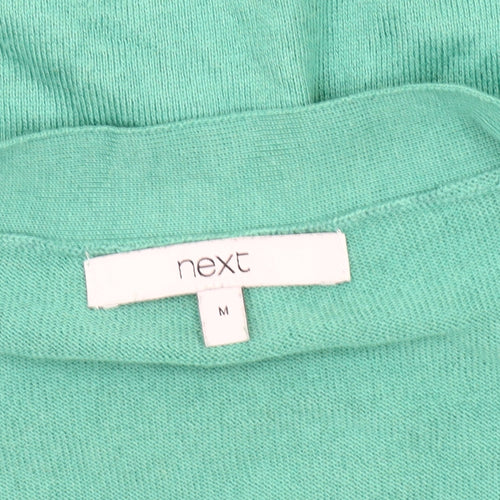 Next Women’s Green Cardigan - Size 12 V-Neck Knit