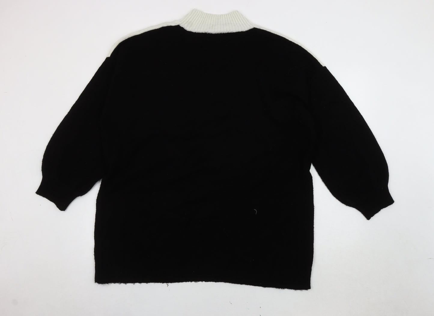 Roman Women's Black High Neck Jumper, Size 18