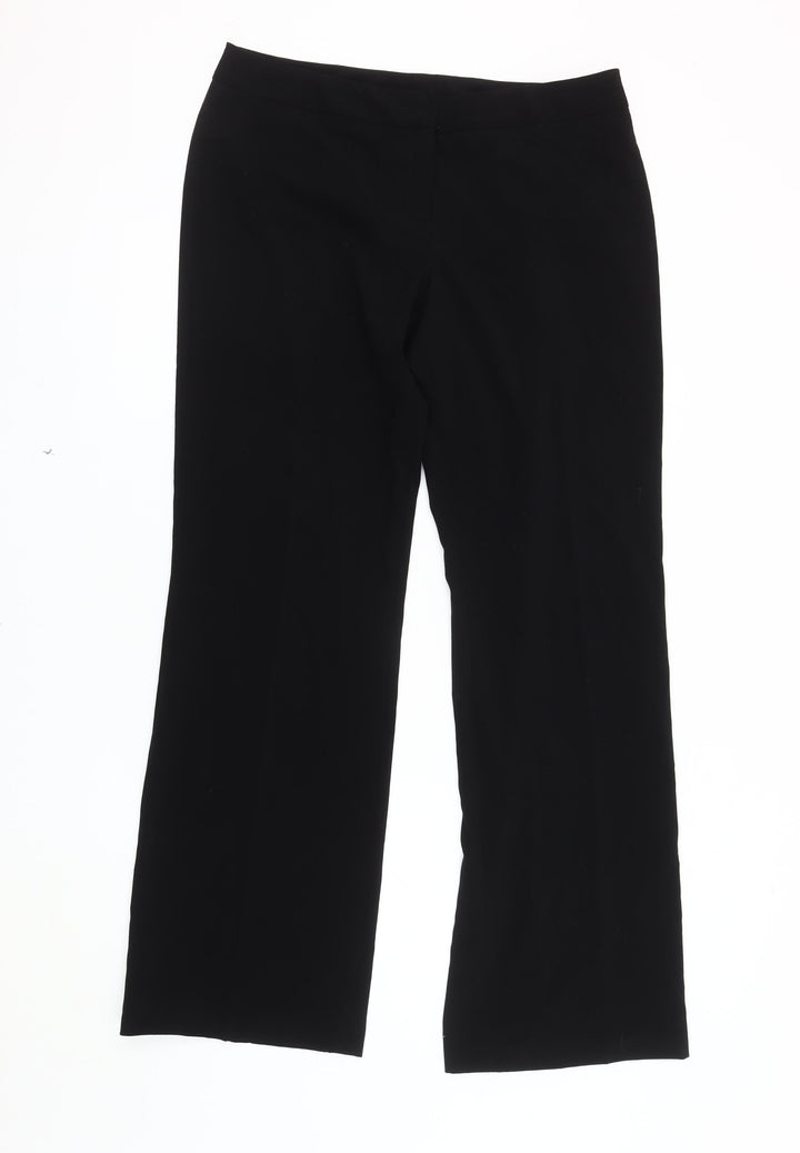 Debenhams Women's Black Straight Trousers Size 14