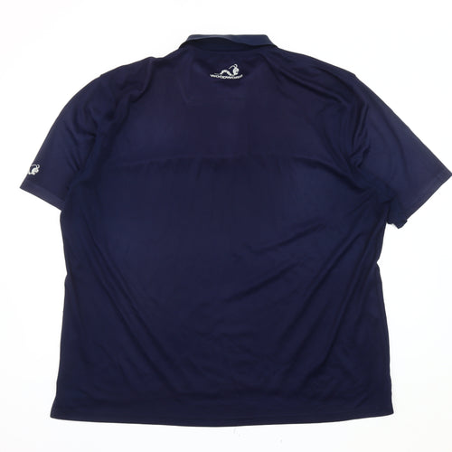 Woodworm Men's Blue 3XL Polo Golf Shirt