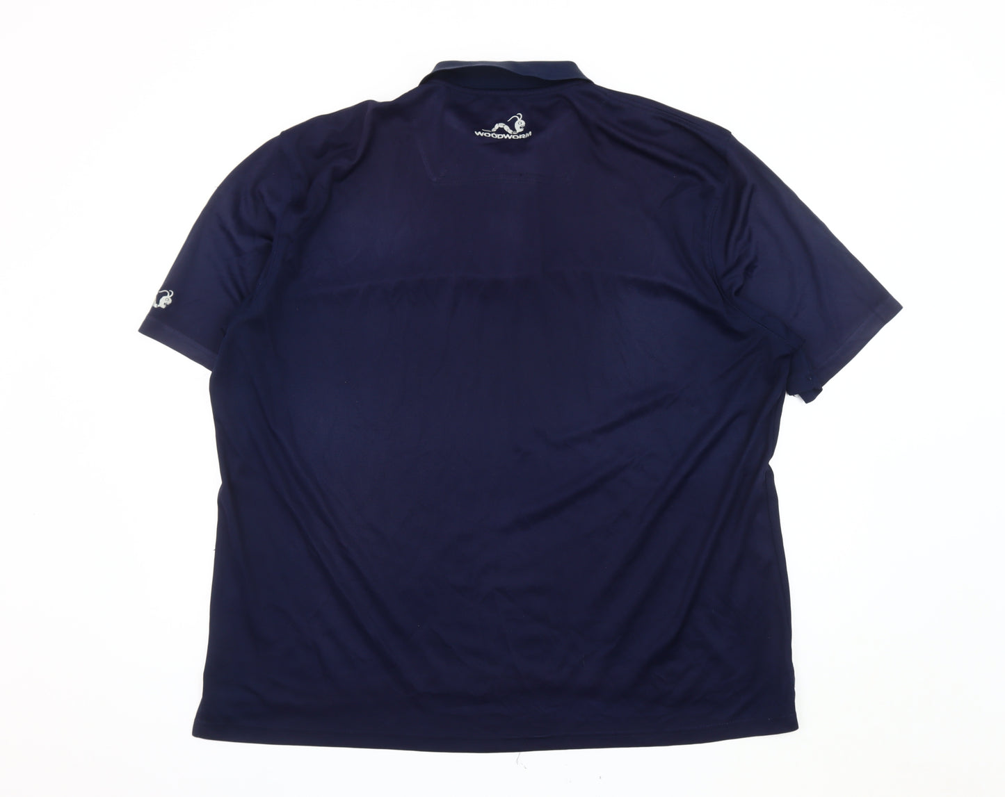 Woodworm Men's Blue 3XL Polo Golf Shirt