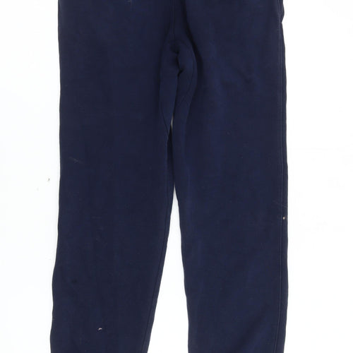 Nike Men's Blue Jogger Trousers - Size S, Elastic Waist