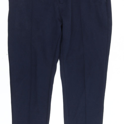 Mauvais Women's Blue Straight Trousers Size 8