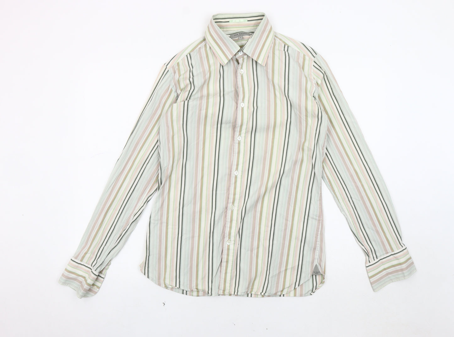 Ted Baker Men's Striped Multicoloured Casual Shirt M