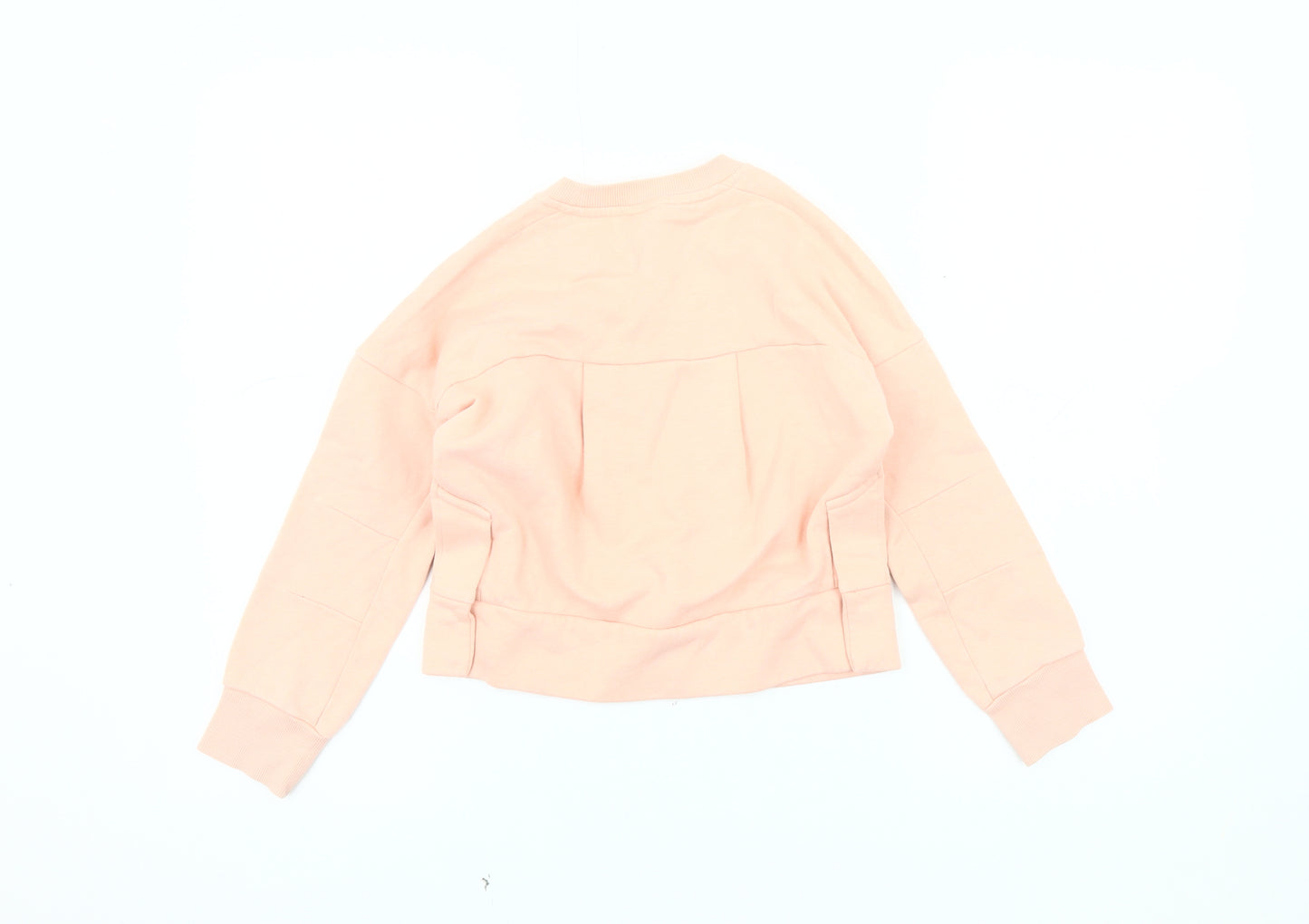 Adidas Girls Pink Pullover Sweatshirt 2-3 Years Logo Crew Neck