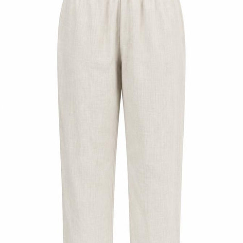 Honor Millburn Women’s Beige Trousers, Size 12, Elastic Waist