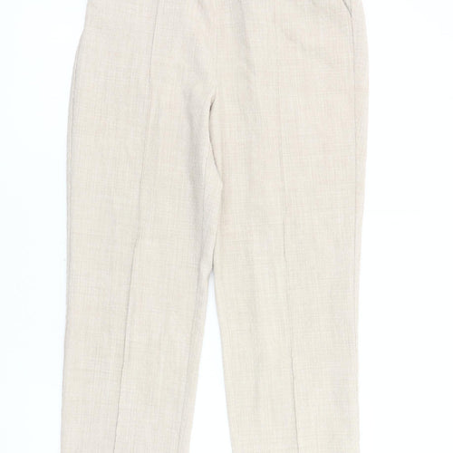 Honor Millburn Women’s Beige Trousers, Size 12, Elastic Waist