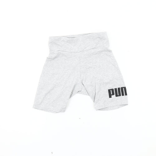 Puma Women's Grey Athletic Gym Shorts XS