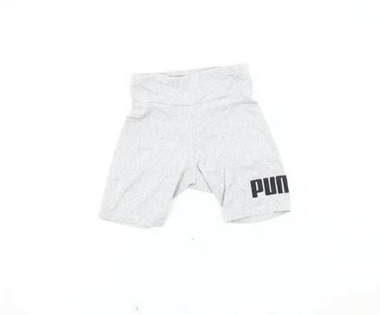 Puma Women's Grey Athletic Gym Shorts XS