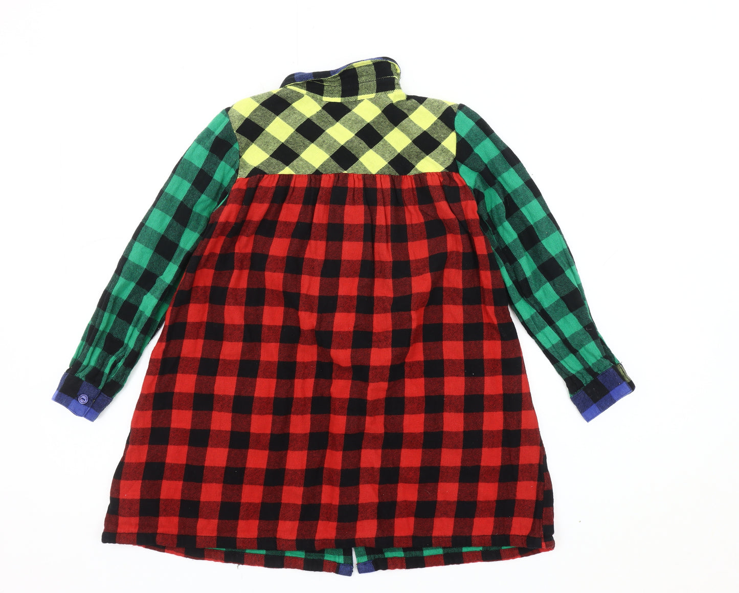 Little Bird Girls Multicoloured Plaid Shirt Dress 5-6 Years