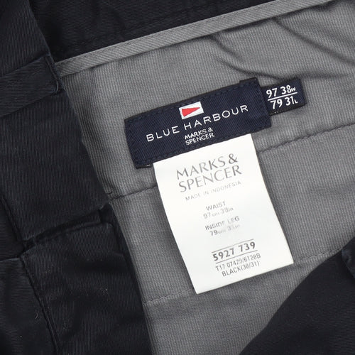 Marks and Spencer Men's Black Trousers 38in