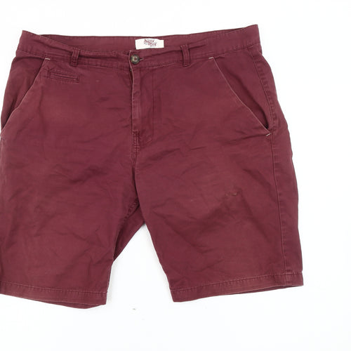 OneSix5ive Men's Red Chino Shorts Size 38