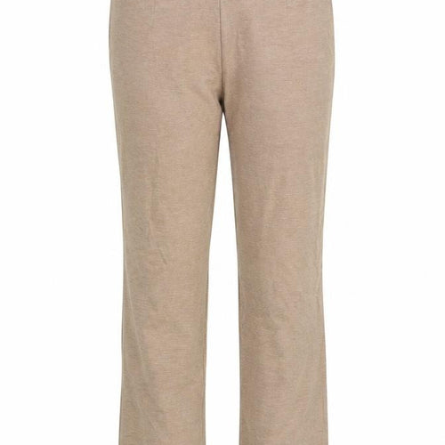 Marks and Spencer Beige Elastic Waist Trousers Women Size 10