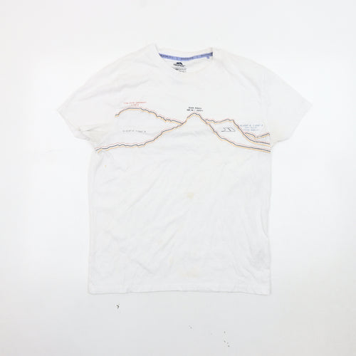 Trespass White XS Unisex Quick Dry Crew Neck T-Shirt