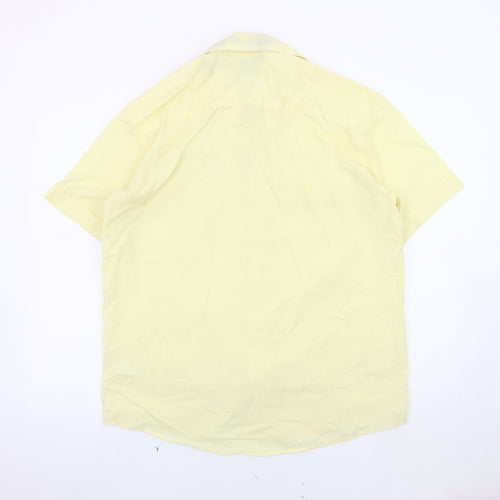 BH Ltd Unisex Yellow Button-Up Shirt, Medium