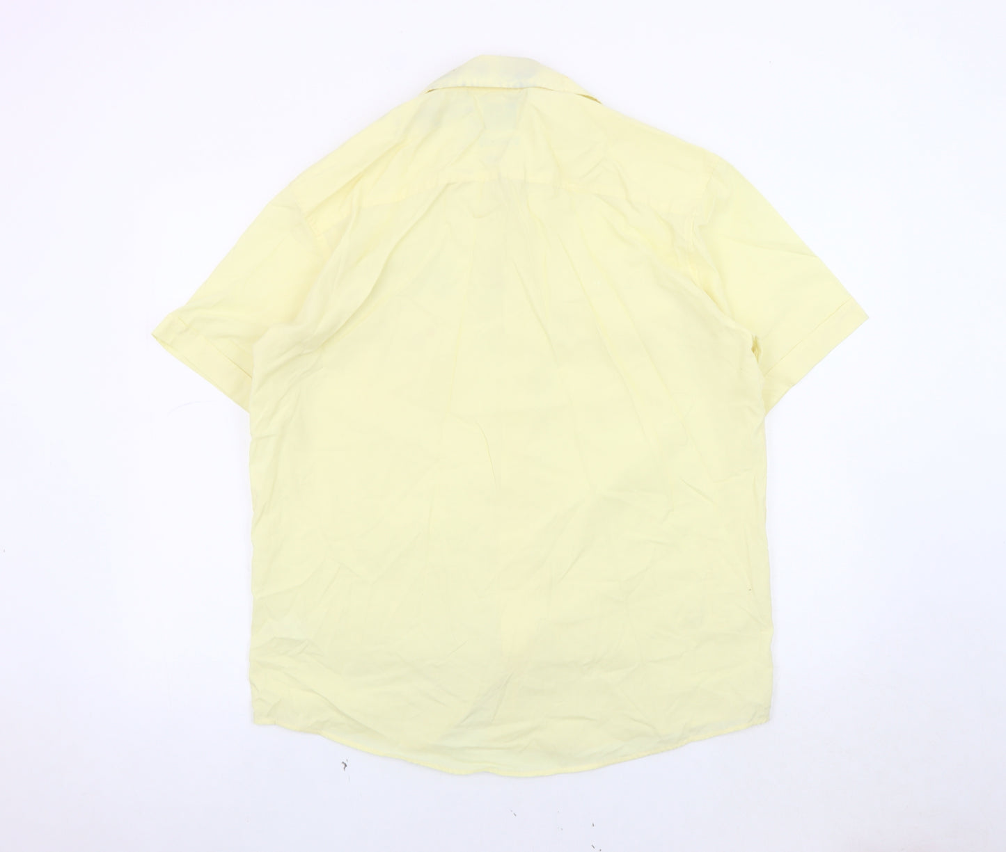 BH Ltd Unisex Yellow Button-Up Shirt, Medium