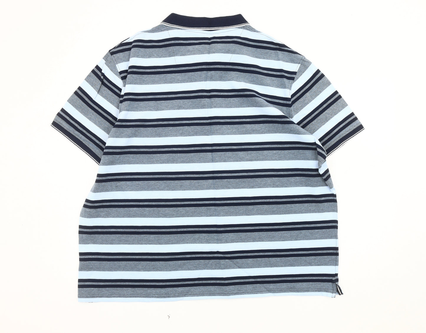 Maine Men’s 2XL Blue Striped Polo Shirt