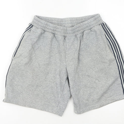 Rhino Skin Men's Grey Sweat Shorts M Elastic Waist