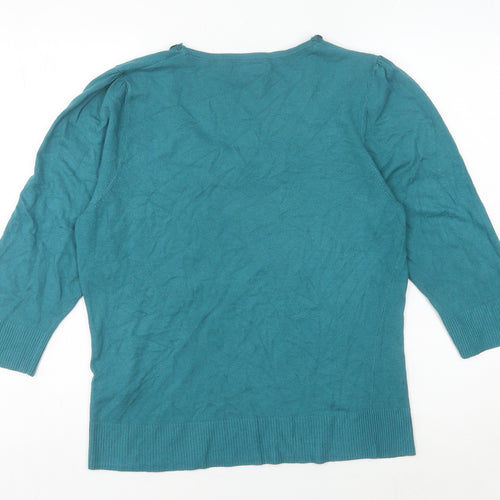 Marks and Spencer Women's Green Pullover Jumper Size 18