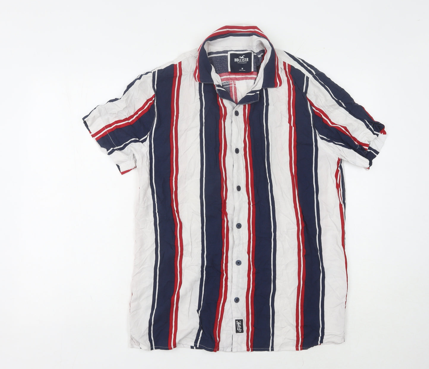 Hollister Men’s Multicoloured Striped Shirt M