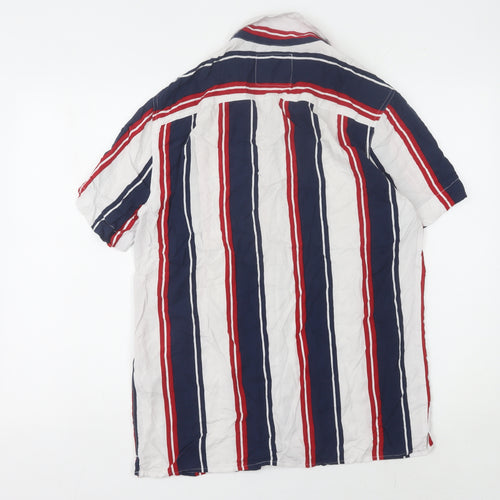 Hollister Men’s Multicoloured Striped Shirt M
