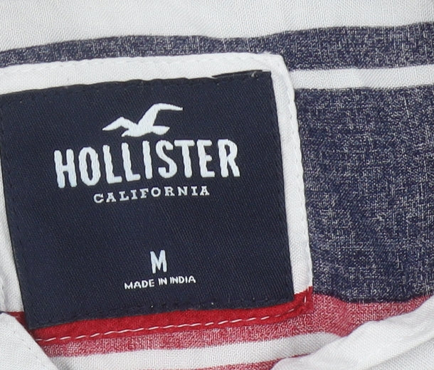Hollister Men’s Multicoloured Striped Shirt M