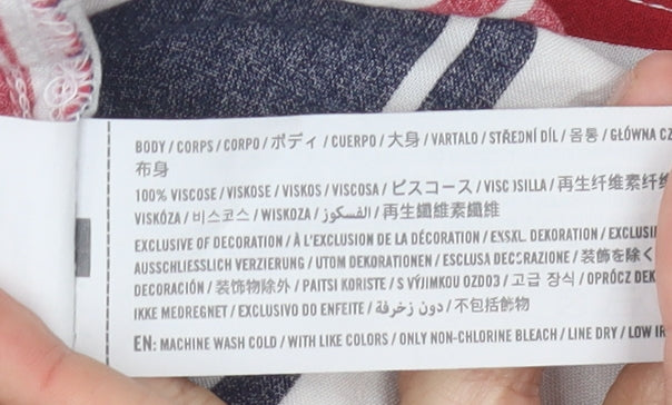 Hollister Men’s Multicoloured Striped Shirt M