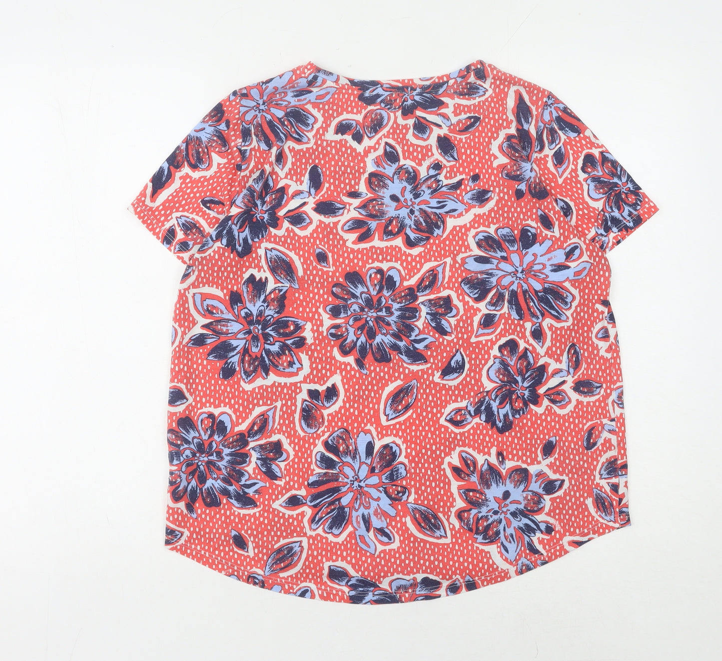 Marks and Spencer Women's Floral T-Shirt, Red, Size 14