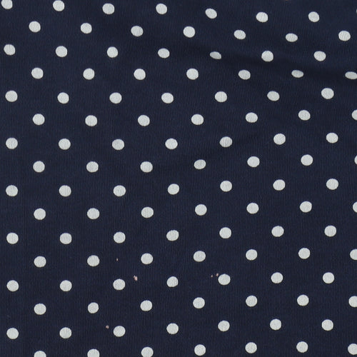 Laura Ashley Women’s Blue Polka Dot Sweatshirt Size 10