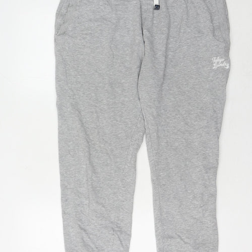 Tokyo Laundry Men's Grey Jogger Trousers Large