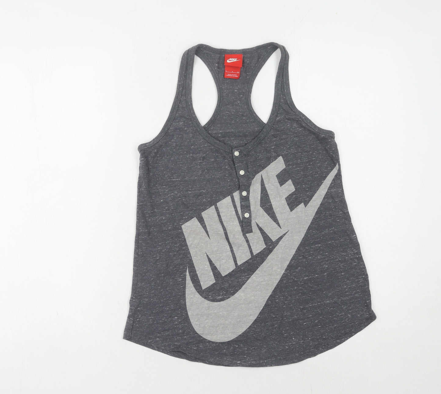 Nike Women's Grey Tank Top - Size S - Lightweight