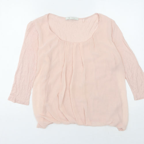 Monari Women's Pink 3/4 Sleeve Blouse Size 12