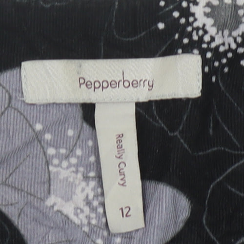 Pepperberry Women's Black Floral Dress Size 12