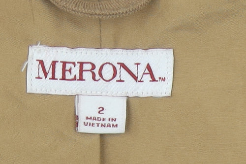 Merona Women's Brown Long Waistcoat Size 2
