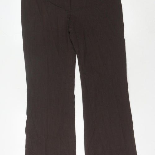 Autonomy Women's Brown Flared Trousers Size 12