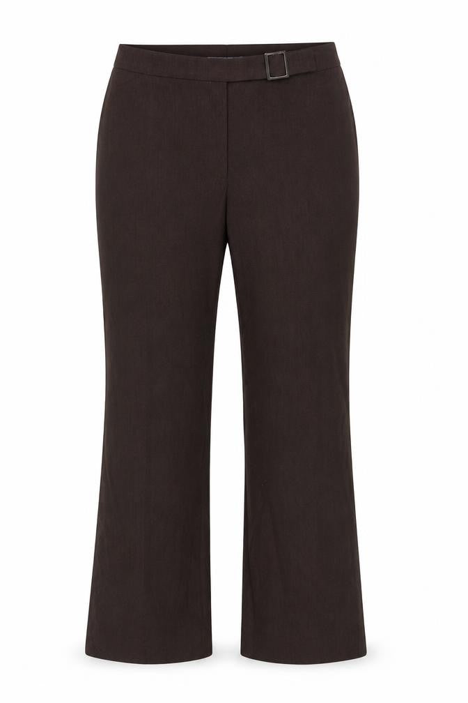 Front view of Autonomy Women's Brown Flared Trousers, size 12