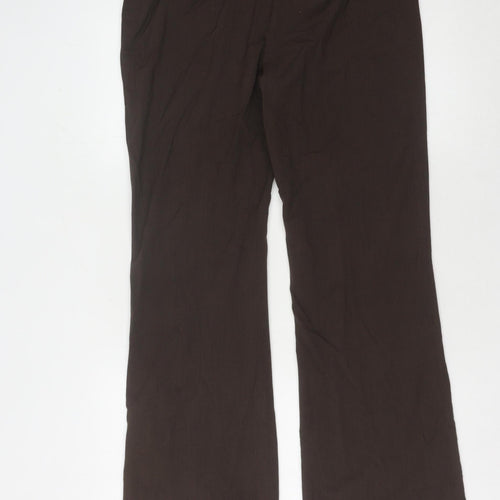 Autonomy Women's Brown Flared Trousers Size 12