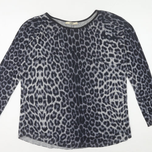 Oasis Womens Multicoloured Animal Print Jumper S