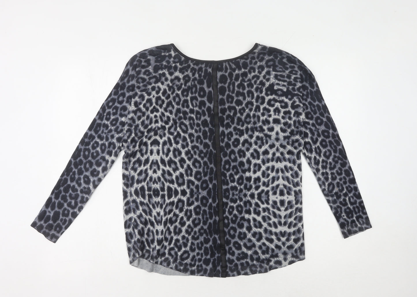 Oasis Womens Multicoloured Animal Print Jumper S