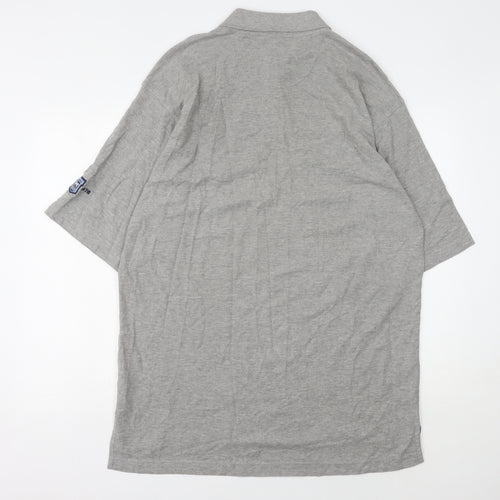 Punch Men’s Grey Polo Shirt XL Collared Solid Sportswear