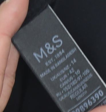 Marks and Spencer Women's Black Pencil Skirt Size 14