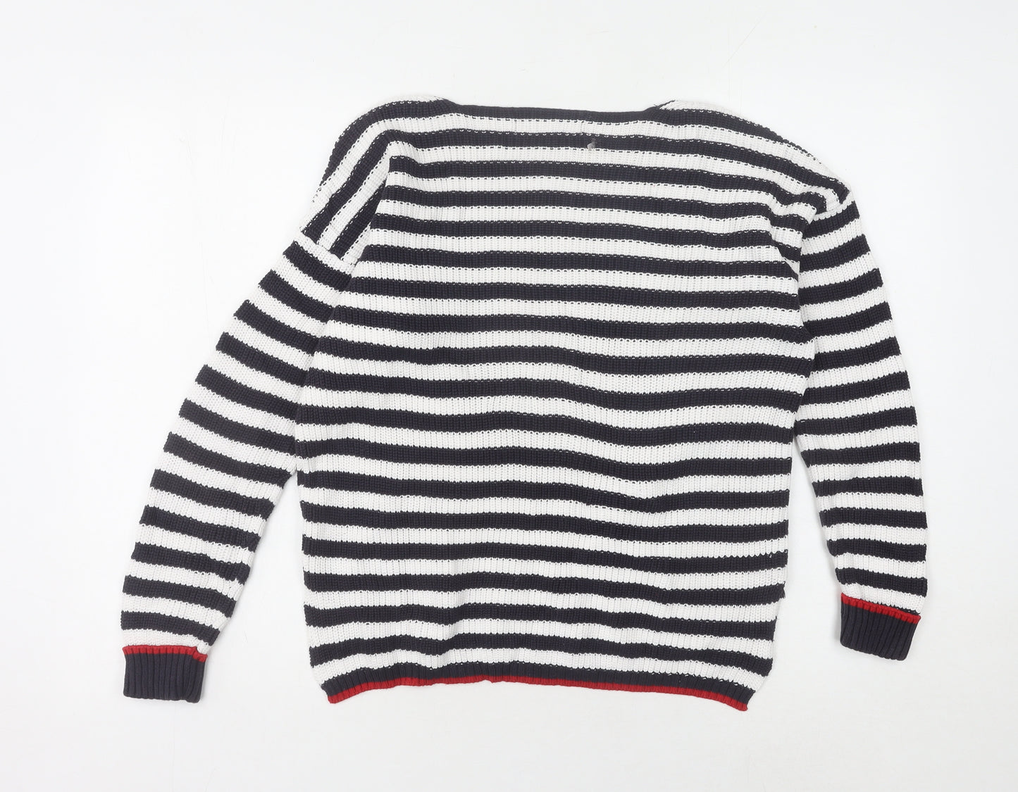 Marks and Spencer Women’s Embroidered Striped Jumper, Medium