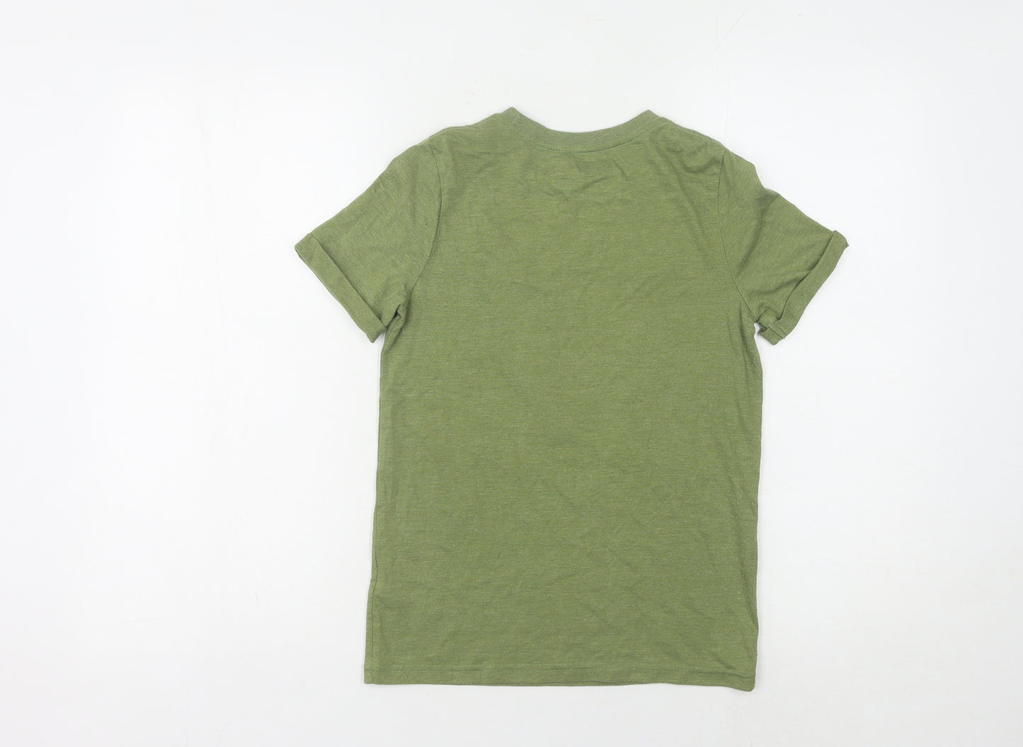 Jinx Boys Green Minecraft T-Shirt 9-10 Years Regular Fit