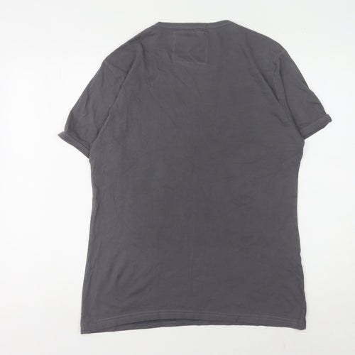 The Free Banana Men's Grey Graphic Print T-Shirt L