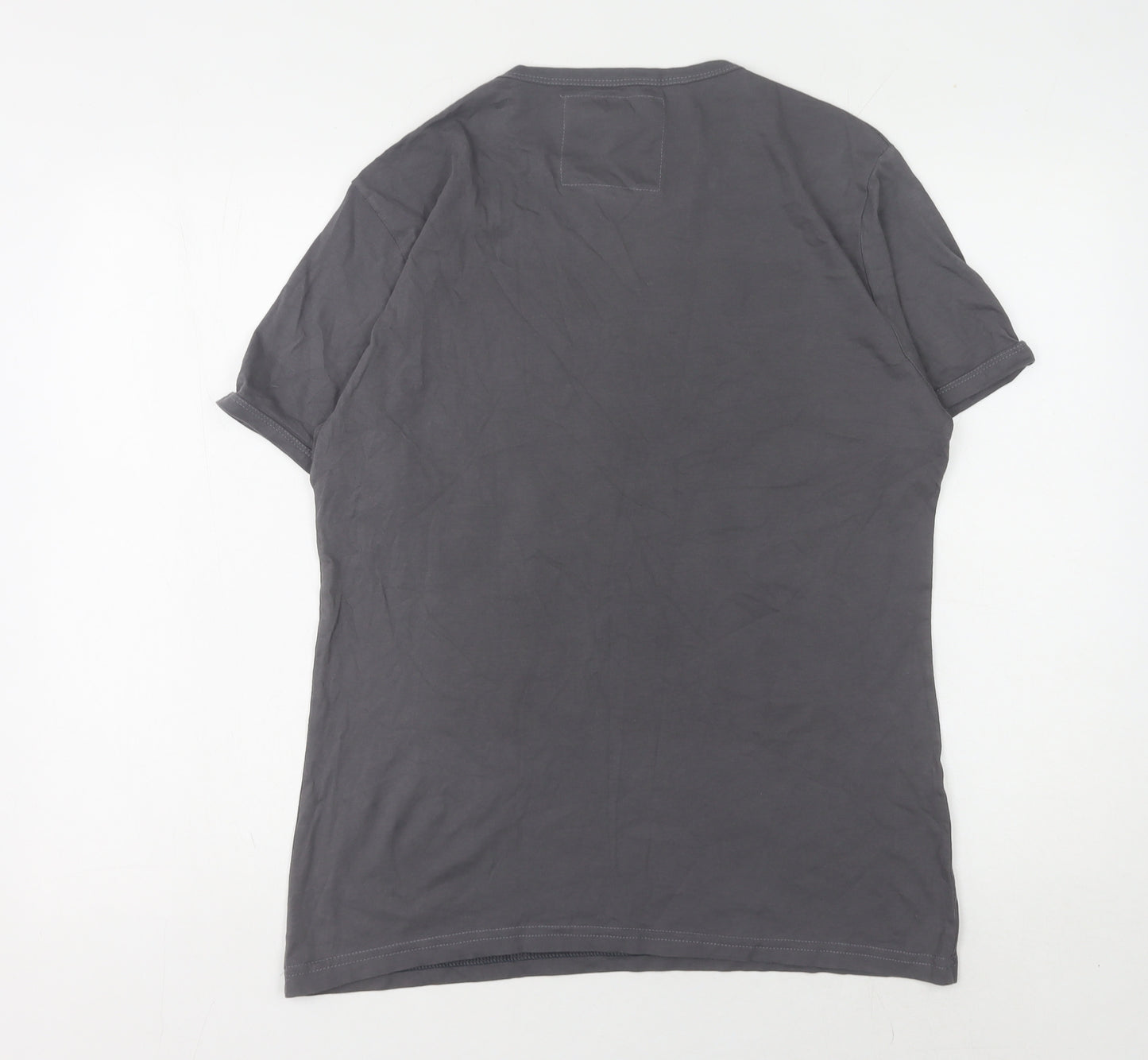 The Free Banana Men's Grey Graphic Print T-Shirt L